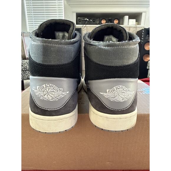 Size 13 Air Jordan 1 Mid SE Craft Black/Cement Grey-LT Graphite No Box